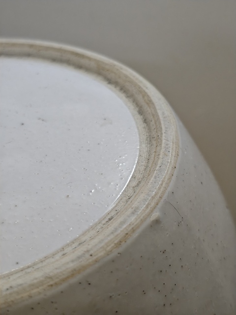 古玩陶瓷白釉粥罐真品鑒賞圖