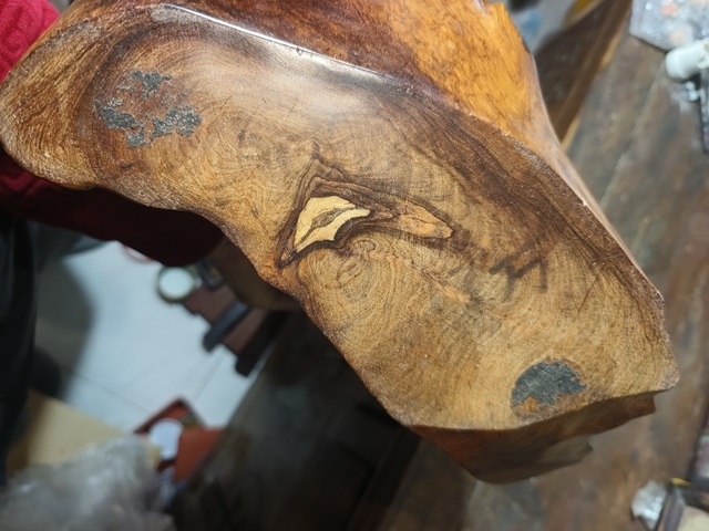 古玩雜項海黃木雕擺件真品鑒賞圖