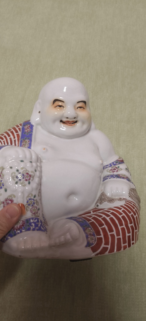 古玩陶瓷彌勒佛真品鑒賞圖