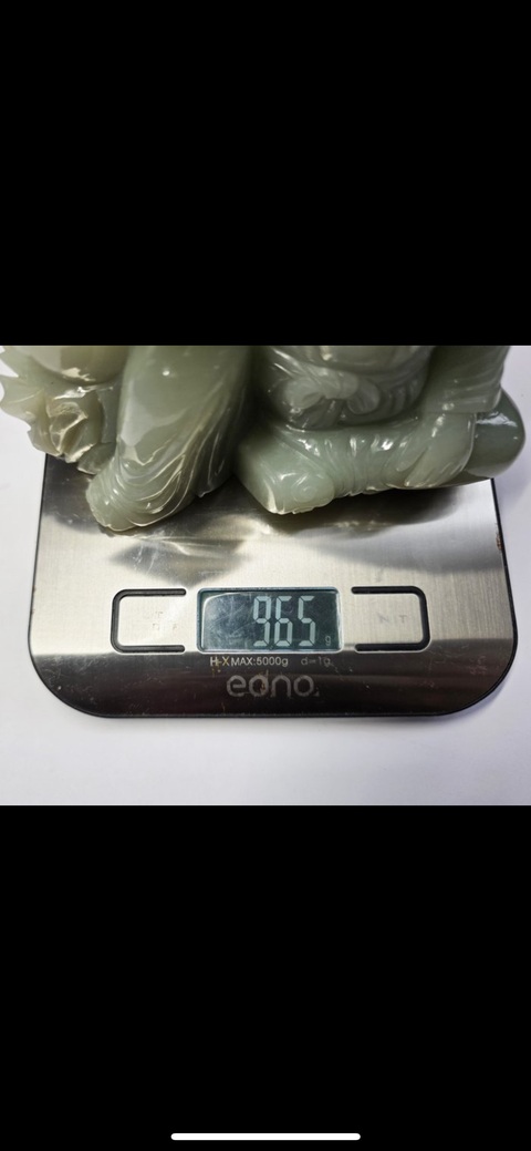 古玩玉器人物圓雕玉器擺件真品鑒賞圖