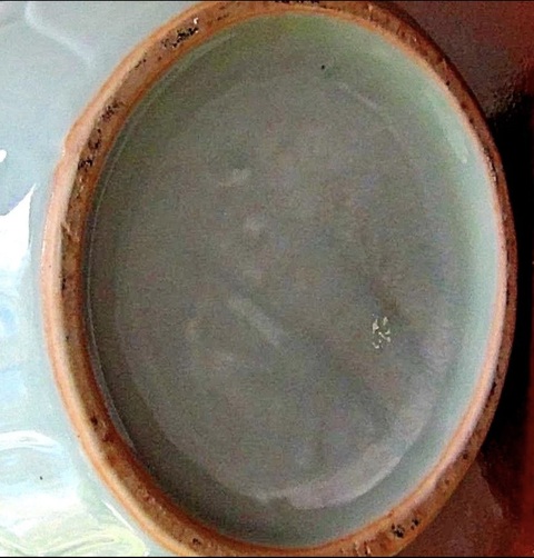 古玩陶瓷青釉浮雕花卉大缸真品鑒賞圖