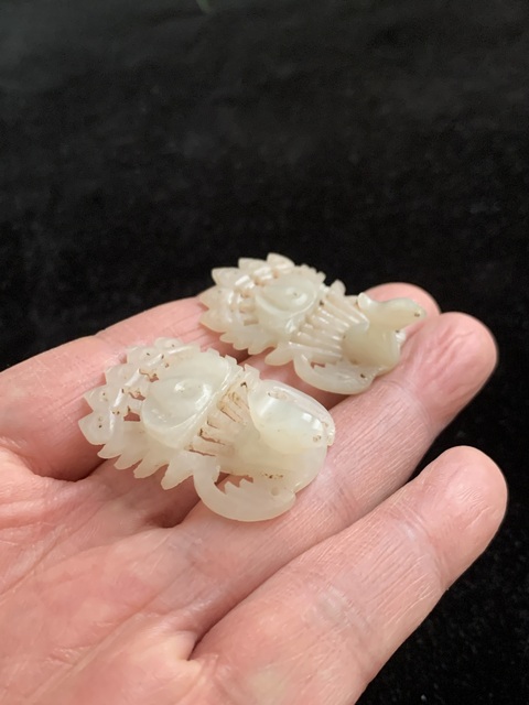 古玩玉器和田玉雕“鳳鳥飾”真品鑒賞圖