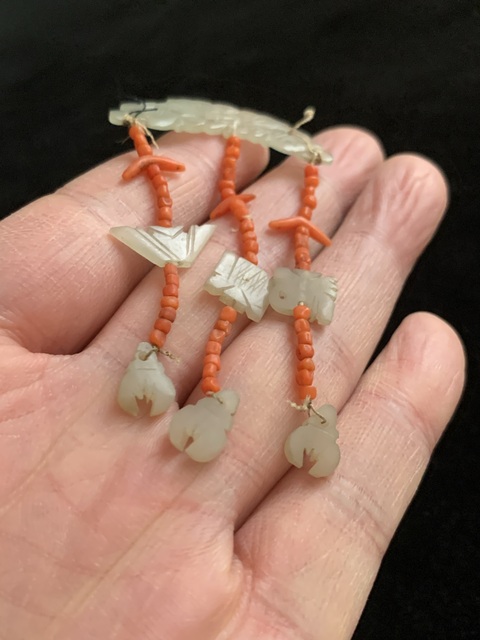 古玩玉器和田玉雕“吉慶佩飾”真品鑒賞圖