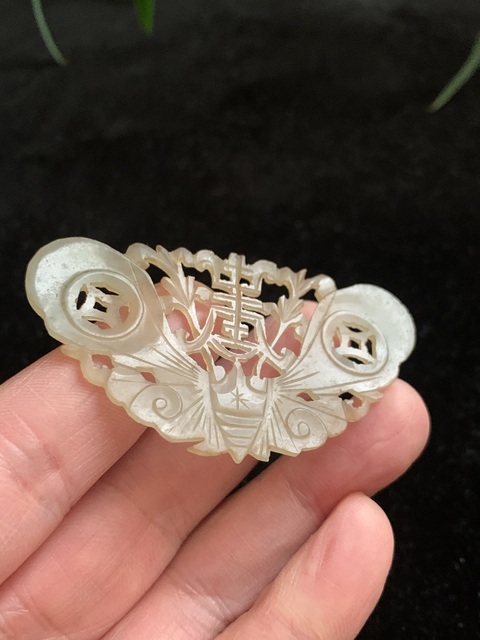 古玩玉器和田玉雕“蝴蝶佩”真品鑒賞圖