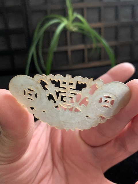 古玩玉器和田玉雕“蝴蝶佩”真品鑒賞圖