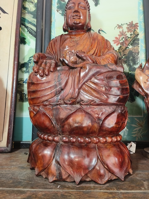 古玩雜項木雕佛像真品鑒賞圖