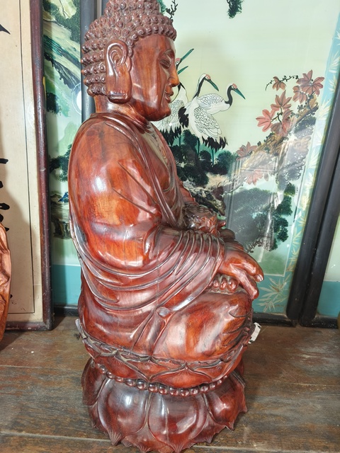 古玩雜項木雕佛像真品鑒賞圖