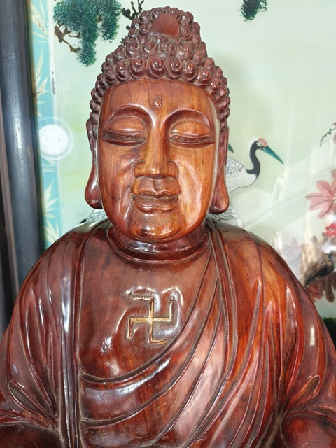 古玩雜項木雕佛像真品鑒賞圖