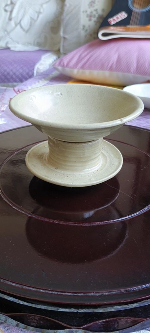 古玩陶瓷托杯真品鑒賞圖