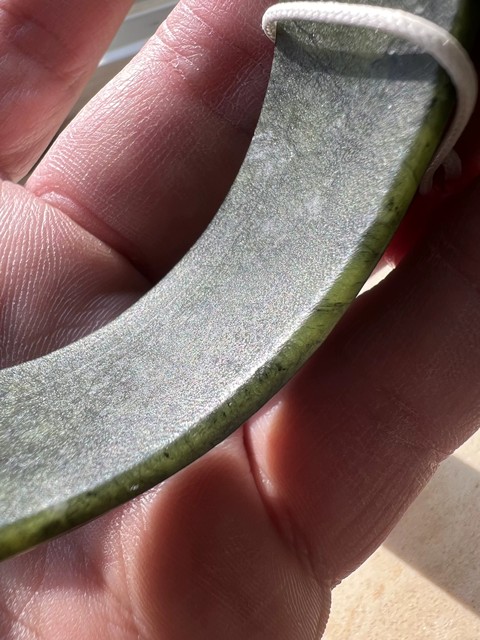 古玩玉器有領玉璧真品鑒賞圖