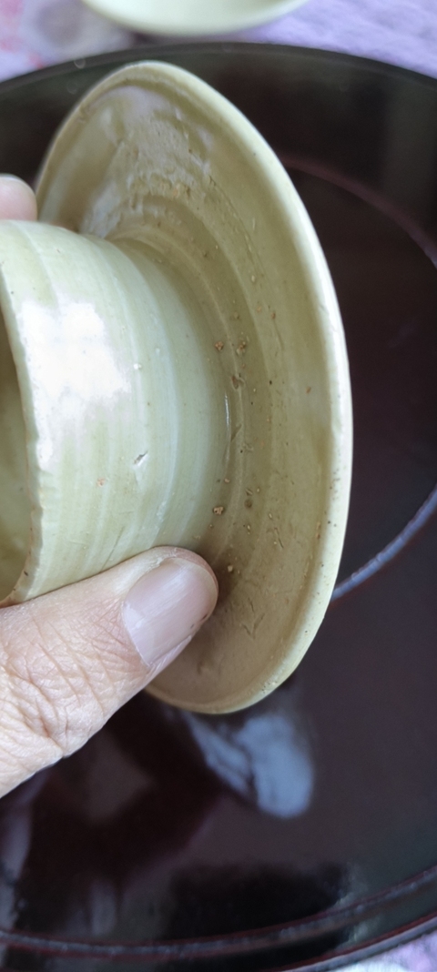 古玩陶瓷托杯真品鑒賞圖