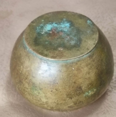 古玩銅器銅水盂真品鑒賞圖