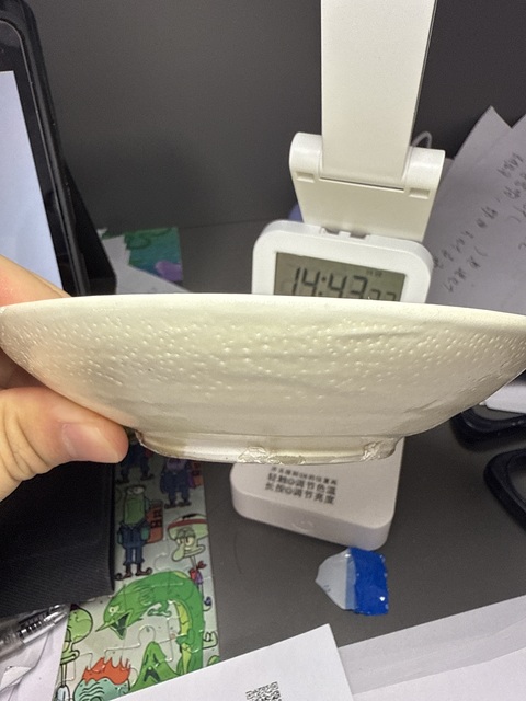 古玩陶瓷白釉盤真品鑒賞圖