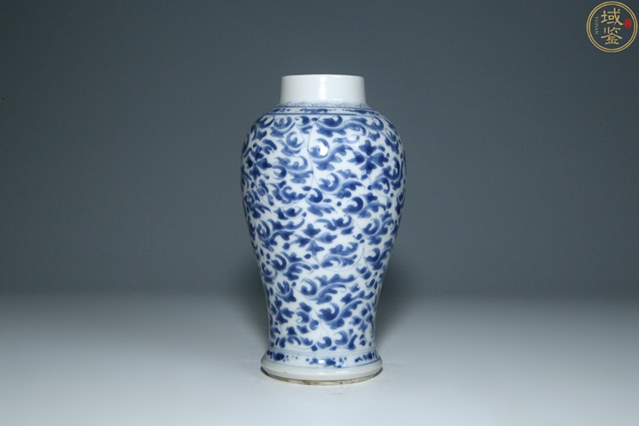 古玩陶瓷清康熙·青花花卉紋雞腿瓶拍賣，當前價格816元