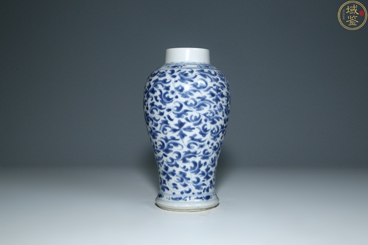 古玩陶瓷清康熙·青花花卉紋雞腿瓶拍賣，當前價格816元