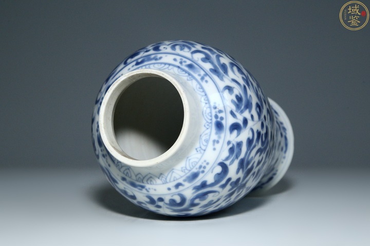 古玩陶瓷清康熙·青花花卉紋雞腿瓶拍賣，當前價格816元