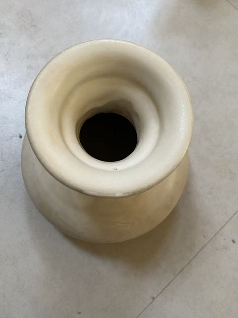 古玩陶瓷白釉盤口壺真品鑒賞圖