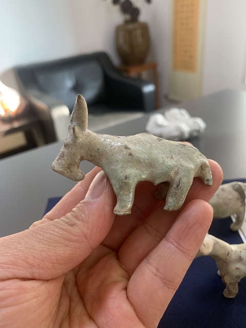 古玩陶瓷漢代鉛釉陶塑真品鑒賞圖