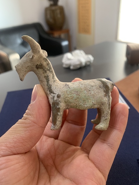 古玩陶瓷漢代鉛釉陶塑真品鑒賞圖