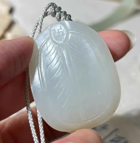 古玩玉器玉一葉獾真品鑒賞圖