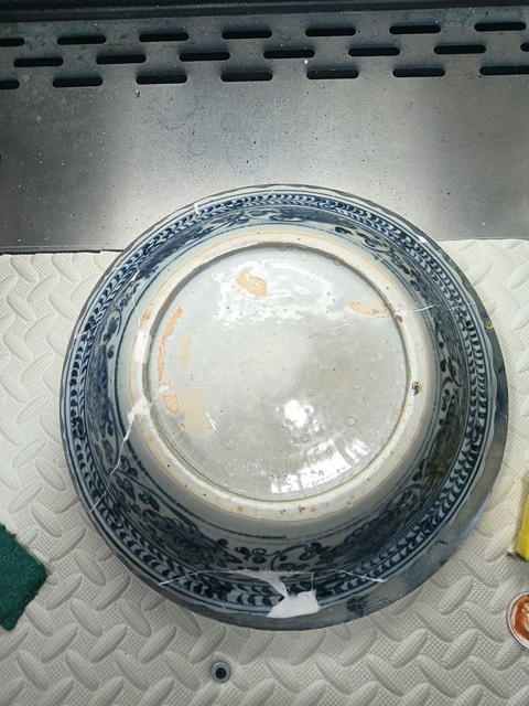 古玩陶瓷青花盆真品鑒賞圖