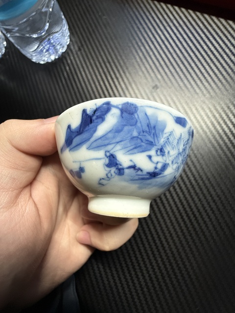 古玩陶瓷青花杯真品鑒賞圖