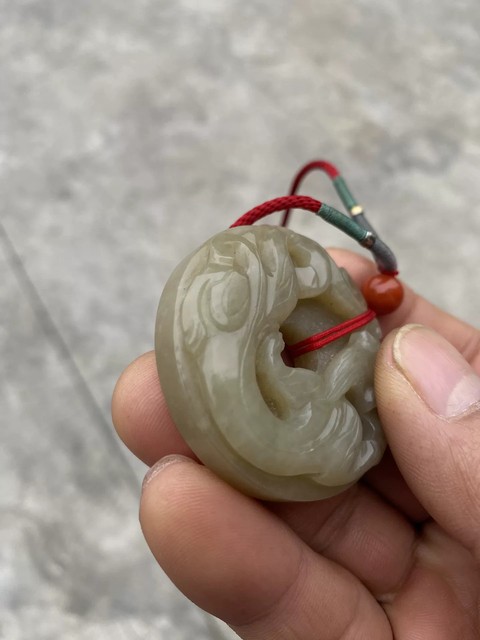 古玩玉器螭龍璧真品鑒賞圖