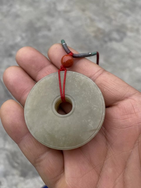 古玩玉器螭龍璧真品鑒賞圖