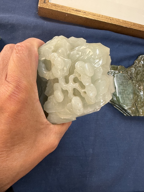 古玩玉器和田玉雕“山子擺件”真品鑒賞圖