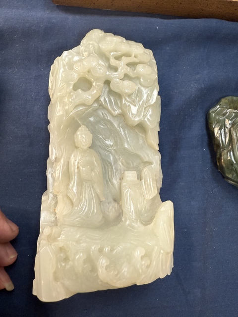 古玩玉器和田玉雕“山子擺件”真品鑒賞圖