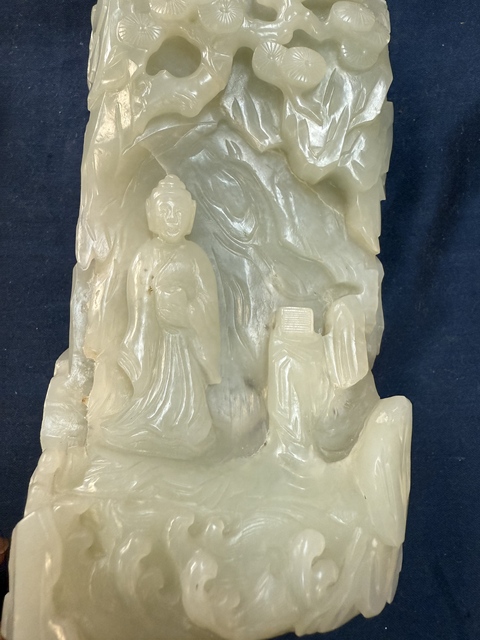 古玩玉器和田玉雕“山子擺件”真品鑒賞圖