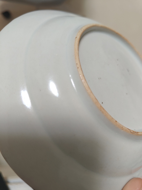 古玩陶瓷藍釉描金盤真品鑒賞圖