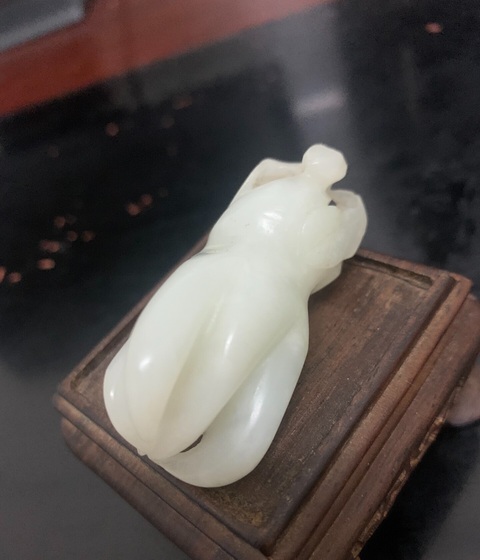 古玩玉器玉佛手真品鑒賞圖