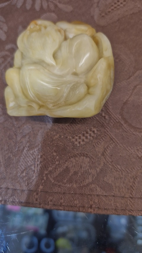 古玩雜項壽山芙蓉石擺件真品鑒賞圖