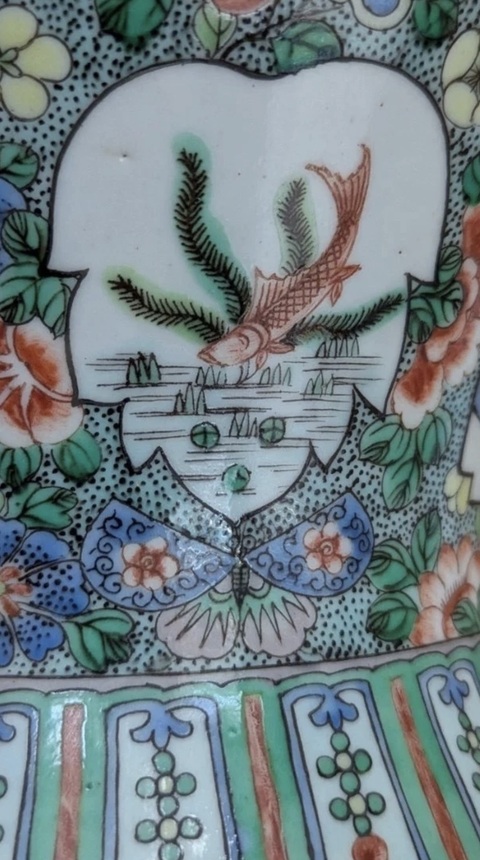 古玩陶瓷五彩人物故事紋將軍罐真品鑒賞圖