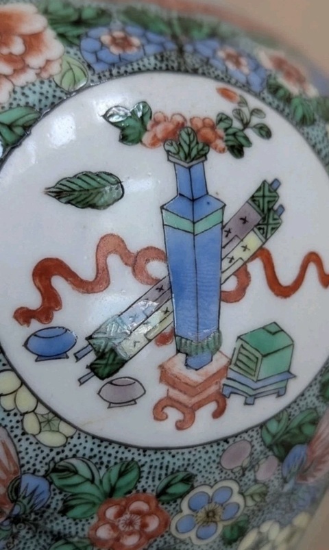 古玩陶瓷五彩人物故事紋將軍罐真品鑒賞圖