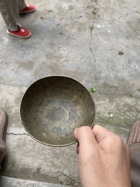 古玩銅器銅碗真品鑒賞圖