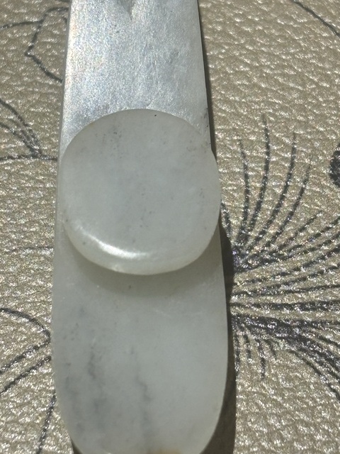 古玩玉器元·蒼龍教子玉鉤真品鑒賞圖