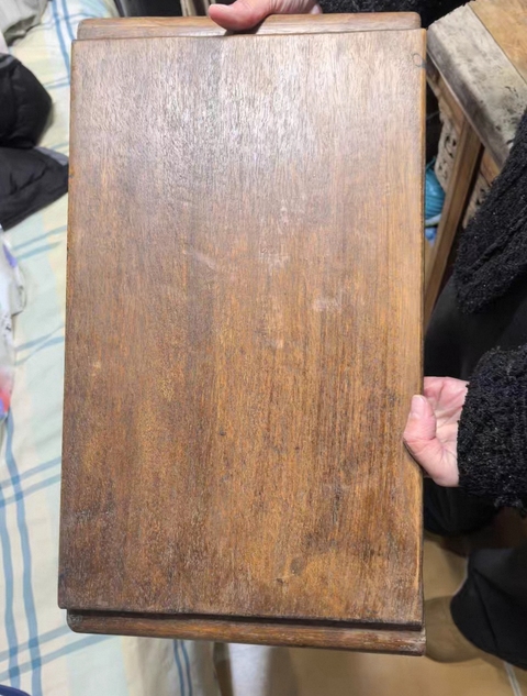 古玩雜項木頭卷幾真品鑒賞圖