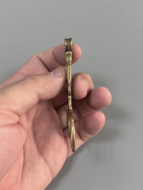 古玩銅器黃銅剪刀真品鑒賞圖