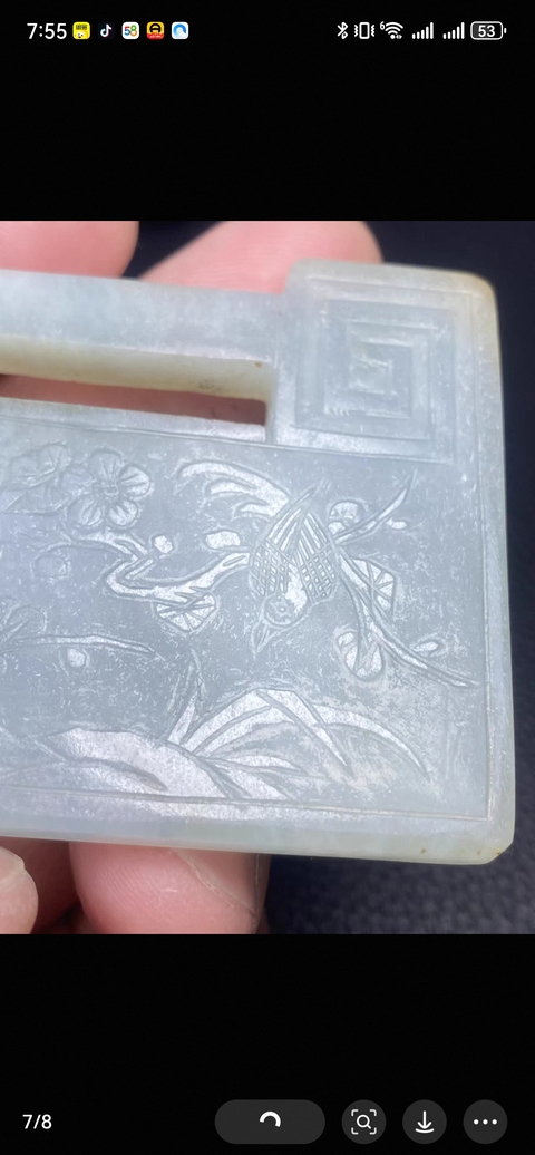 古玩玉器玉鎖真品鑒賞圖