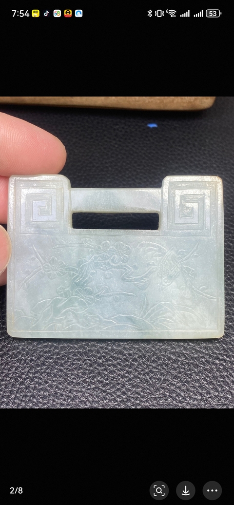 古玩玉器玉鎖真品鑒賞圖