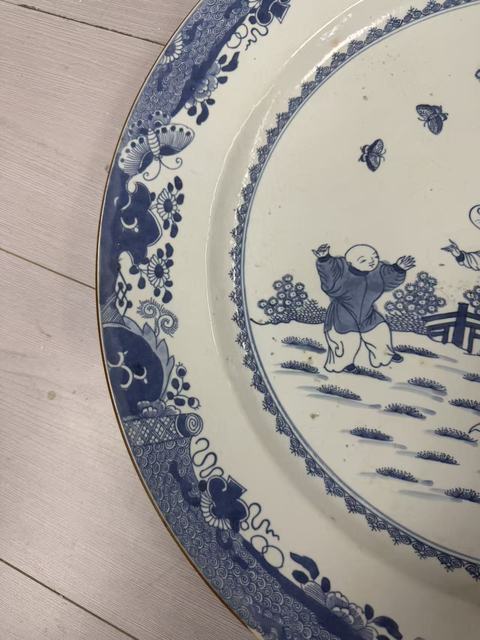 古玩陶瓷青花盤真品鑒賞圖