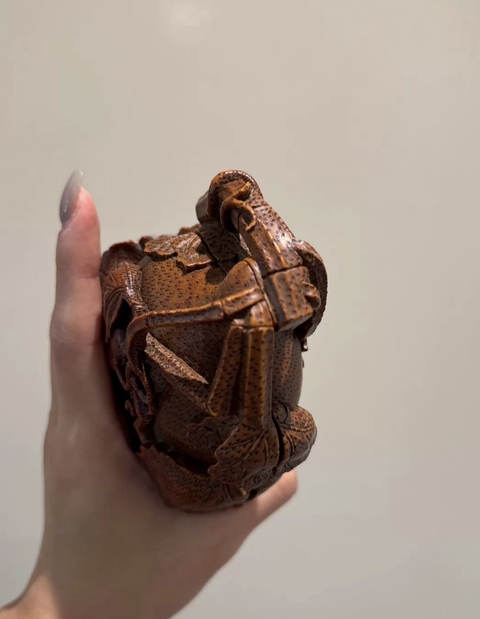 古玩雜項(xiàng)竹刻葫蘆真品鑒賞圖