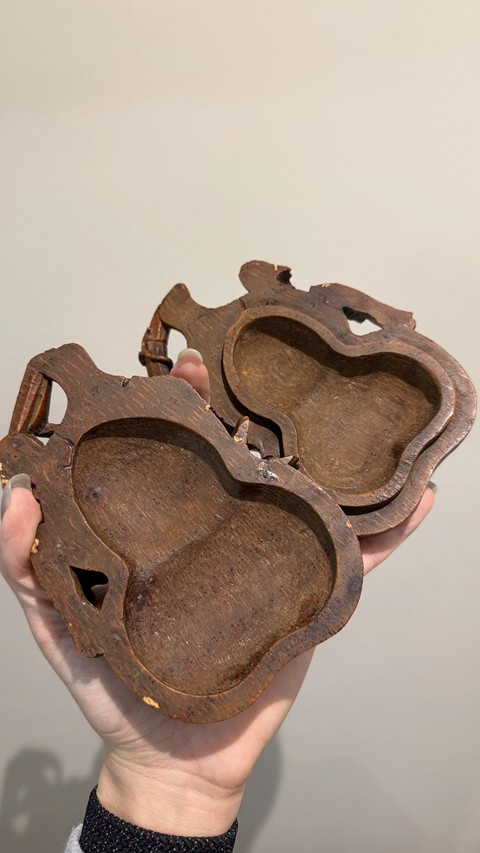 古玩雜項(xiàng)竹刻葫蘆真品鑒賞圖