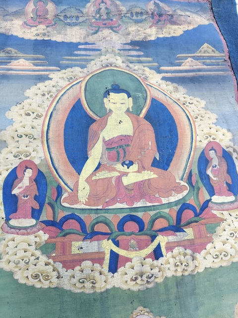 古玩字畫佚名唐卡佛像真品鑒賞圖