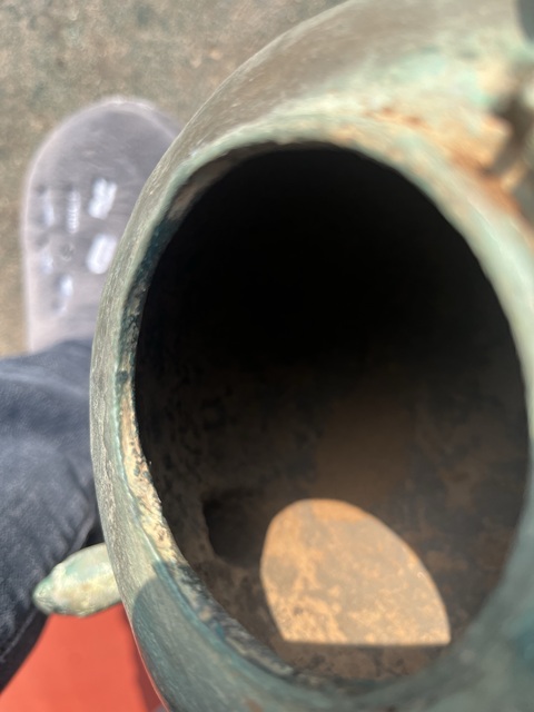 古玩銅器拼接組合雞嘴壺真品鑒賞圖