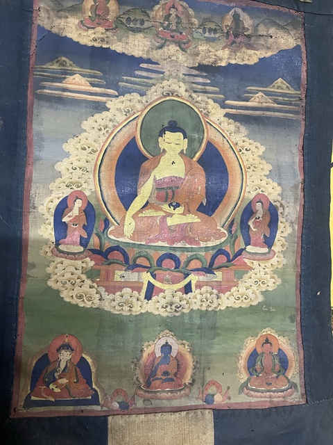 古玩字畫佚名唐卡佛像真品鑒賞圖