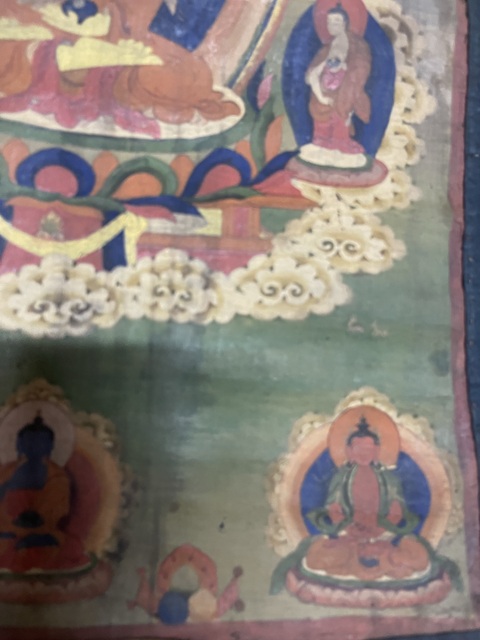 古玩字畫佚名唐卡佛像真品鑒賞圖