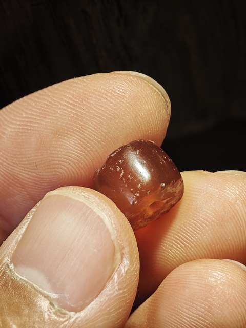 古玩玉器西亞老瑪瑙珠真品鑒賞圖